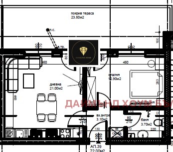 Продава 2-СТАЕН, гр. Пловдив, Коматевски възел, снимка 2 - Aпартаменти - 49054218