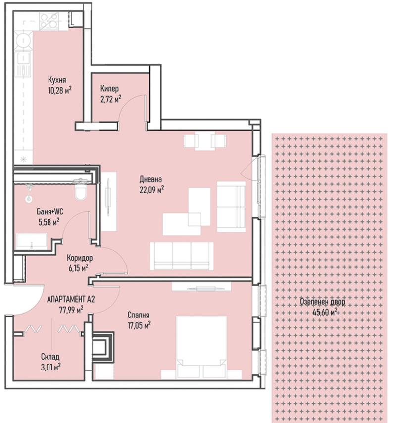 In vendita  1 camera da letto Sofia , Mladost 4 , 97 mq | 16920133 - Immagine [2]