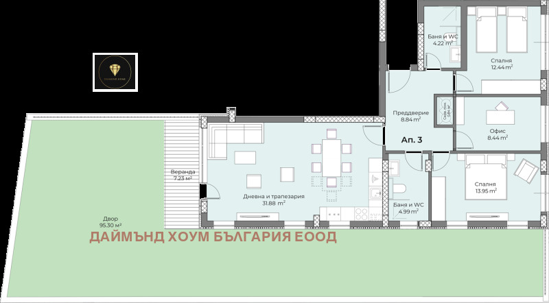 Продава 3-СТАЕН, гр. Пловдив, Беломорски, снимка 2 - Aпартаменти - 48753107