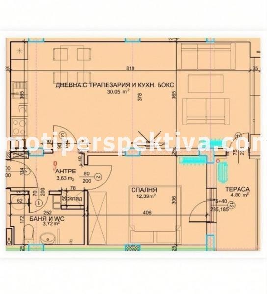 Na prodej  1 ložnice Plovdiv , Christo Smirnenski , 72 m2 | 89908973 - obraz [5]