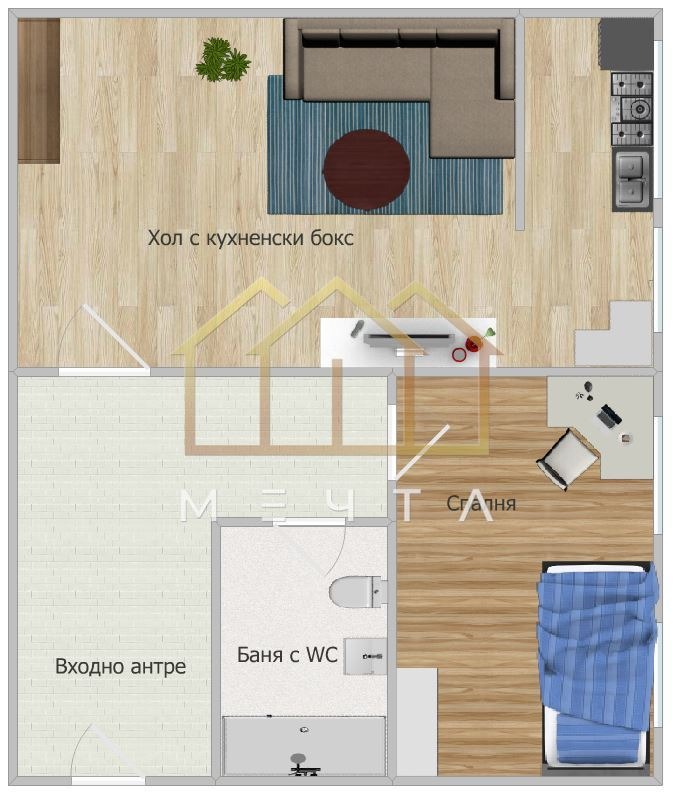 À venda  1 quarto Plovdiv , Izgrev , 49 m² | 27113720 - imagem [6]