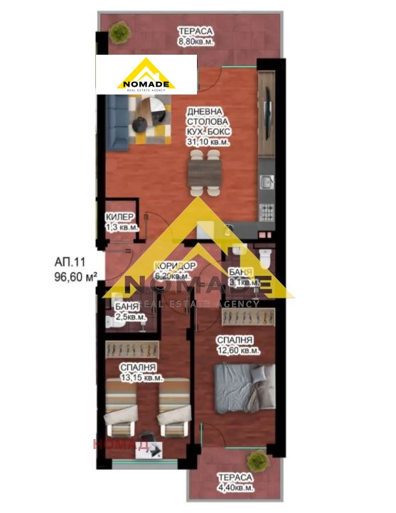 Продава 3-СТАЕН, гр. Пловдив, Отдих и култура, снимка 15 - Апартаменти - 54267405