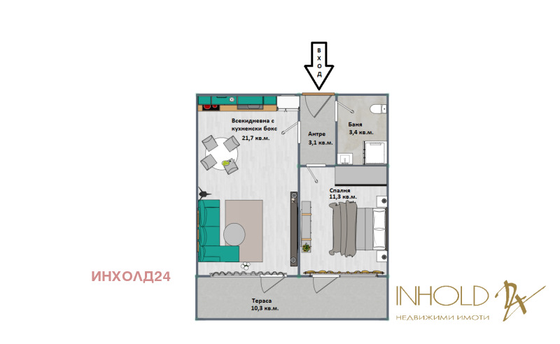 En venta  1 dormitorio Sofia , Studentski grad , 65 metros cuadrados | 75014086