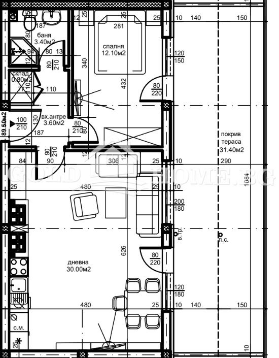 Продава 2-СТАЕН, гр. Пловдив, Остромила, снимка 4 - Aпартаменти - 49285529