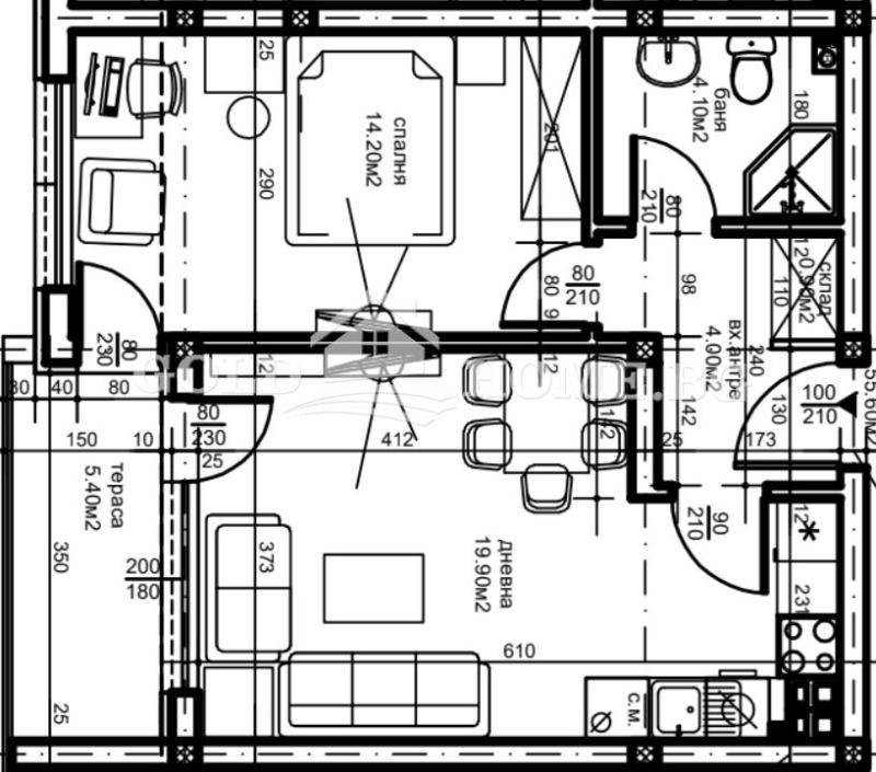 Продава 2-СТАЕН, гр. Пловдив, Остромила, снимка 2 - Aпартаменти - 49285529