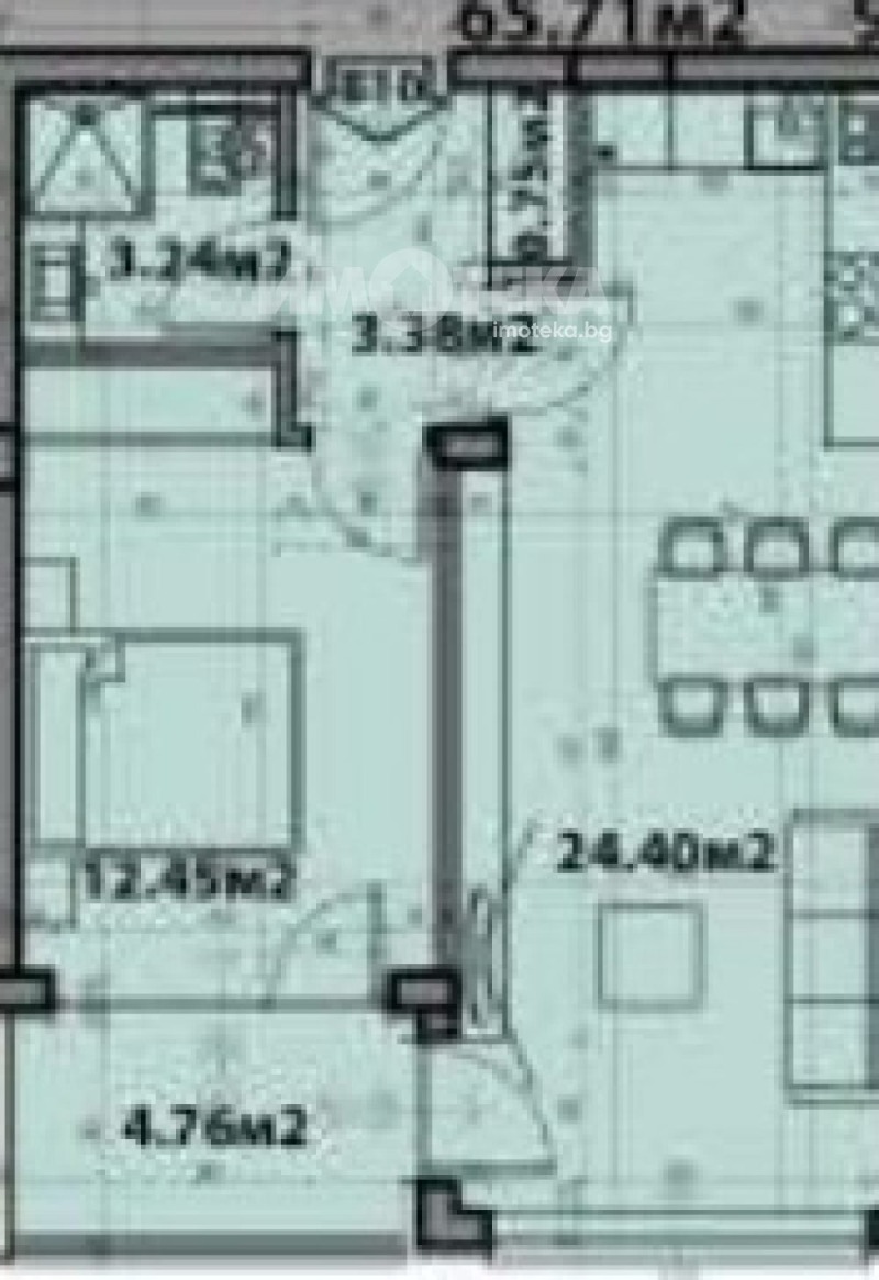 Til salg  1 soveværelse Varna , Vinitsa , 66 kvm | 45578839 - billede [4]
