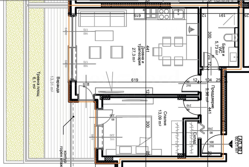 Продава 2-СТАЕН, гр. Пловдив, Остромила, снимка 5 - Апартаменти - 53533957