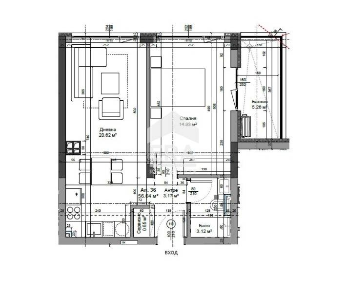 Продава 2-СТАЕН, гр. Варна, Цветен квартал, снимка 17 - Апартаменти - 55555985