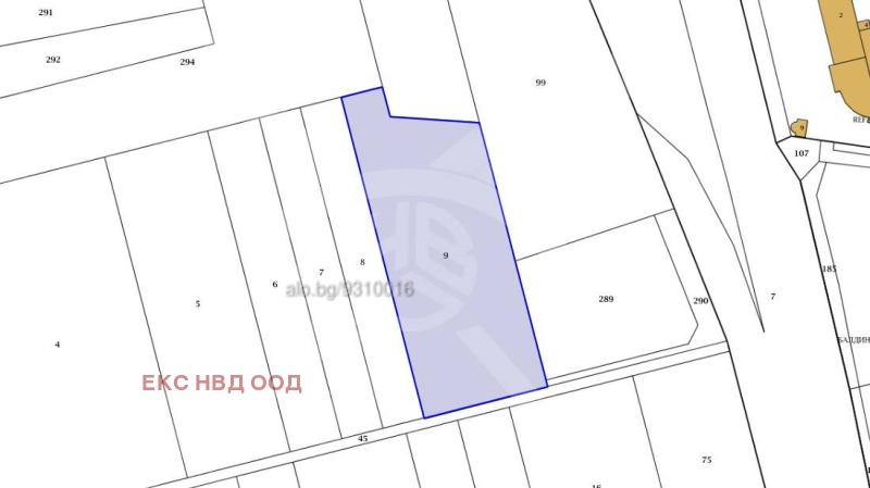 Продава ПАРЦЕЛ в град Пловдив, Карловско шосе - 5460 кв.м / 113 200 € » 221 399.96 лв., ЕКС НВД ПЛОВДИВ ООД