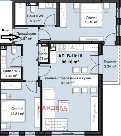 Продава 3-СТАЕН, гр. Пловдив, Христо Смирненски, снимка 5 - Aпартаменти - 46679431