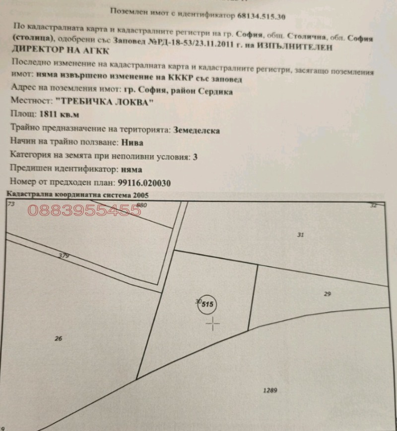 Продава ПАРЦЕЛ, гр. София, Сердика, снимка 2 - Парцели - 49497356