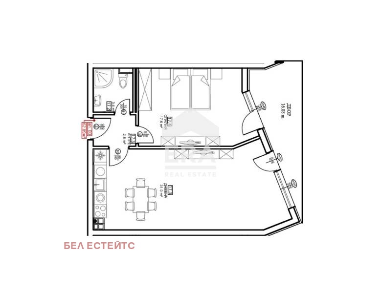 Продава 2-СТАЕН, гр. София, Малинова долина, снимка 8 - Aпартаменти - 48852462