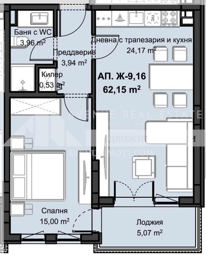 Zu verkaufen  1 Schlafzimmer Plowdiw , Hristo Smirnenski , 79 qm | 31713126 - Bild [2]