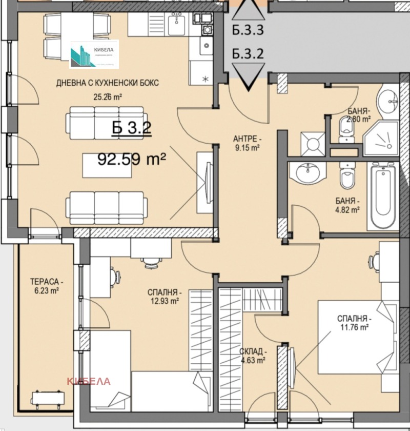 Продава  3-стаен град София , Малинова долина , 106 кв.м | 81581624