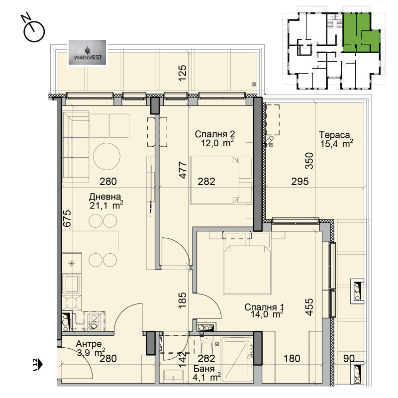 Zu verkaufen  2 Schlafzimmer Sofia , Moderno predgradie , 96 qm | 93121233 - Bild [4]