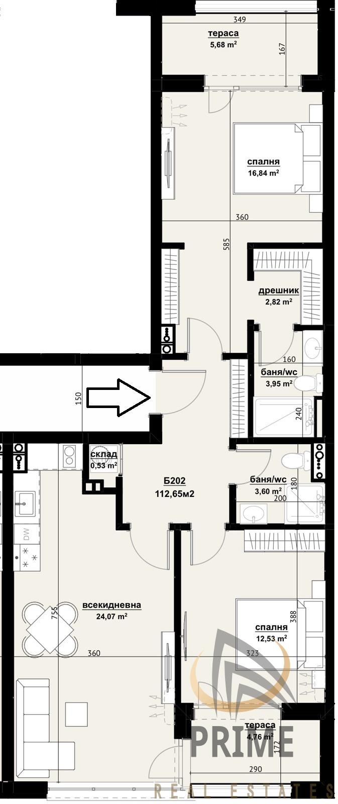Продава 3-СТАЕН, гр. Бургас, област Бургас, снимка 15 - Апартаменти - 50562885