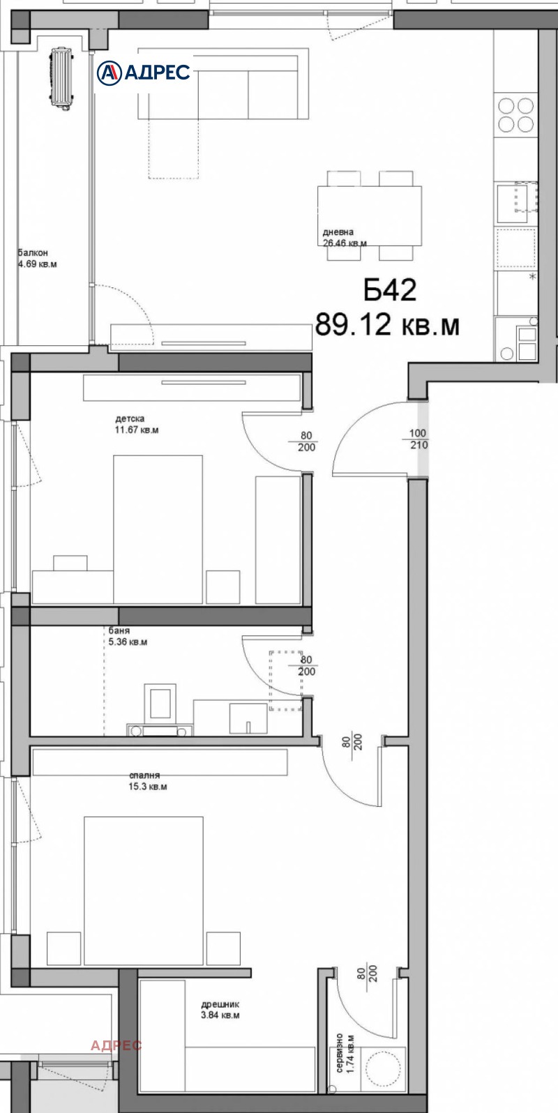 Продава 3-СТАЕН, гр. Варна, Аспарухово, снимка 2 - Апартаменти - 53045768