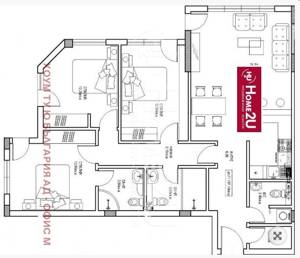 Zu verkaufen  3 Schlafzimmer Sofia , Karpuziza , 163 qm | 93618595