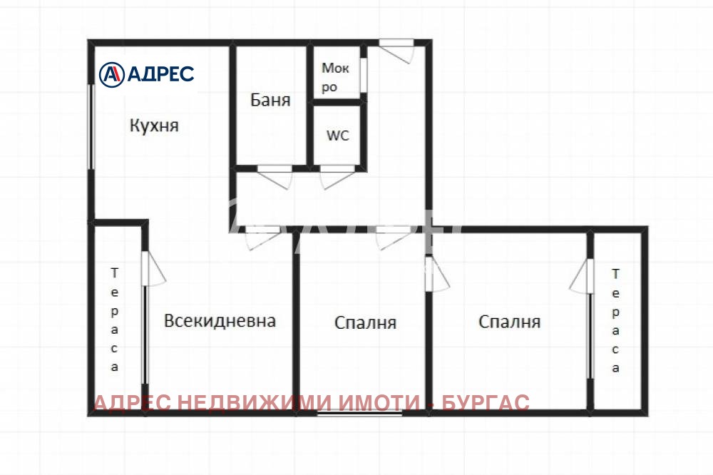 Продава 3-СТАЕН, гр. Бургас, Лазур, снимка 5 - Апартаменти - 54712333
