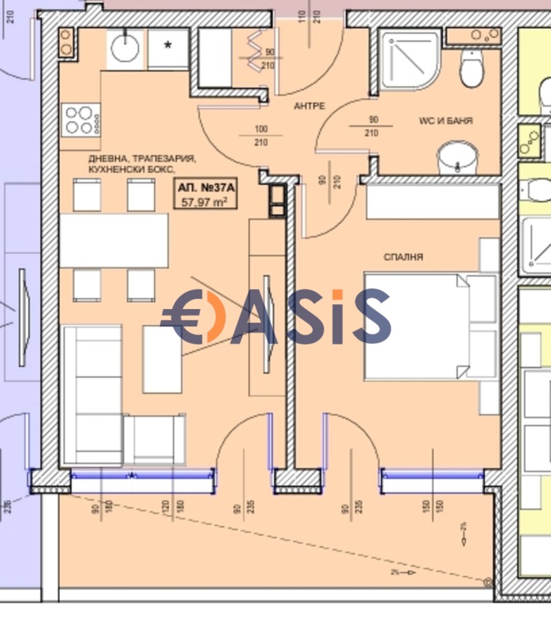 Продава 2-СТАЕН, гр. Поморие, област Бургас, снимка 10 - Aпартаменти - 49477249