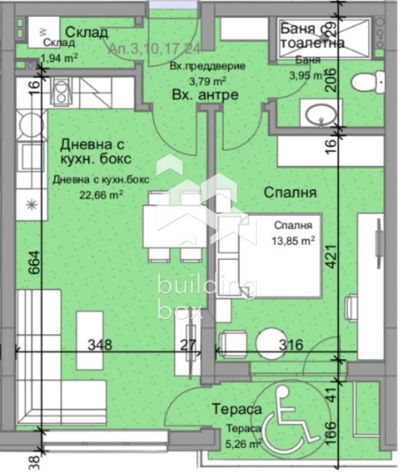 Продава 2-СТАЕН, гр. Пловдив, Остромила, снимка 4 - Апартаменти - 52968502