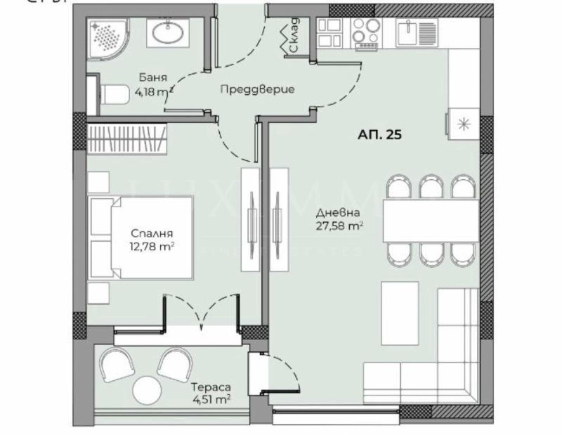 In vendita  1 camera da letto Plovdiv , Hristo Smirnenski , 68 mq | 43251616 - Immagine [5]