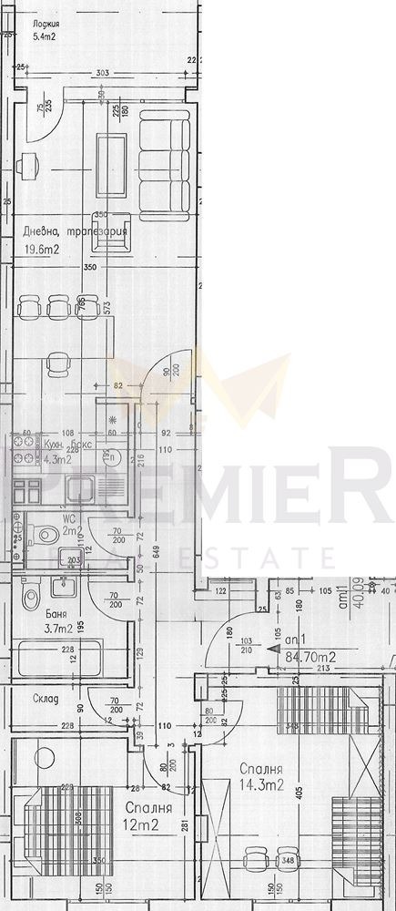 Myytävänä  2 makuuhuonetta Sofia , Ljulin 2 , 102 neliömetriä | 46921485 - kuva [2]