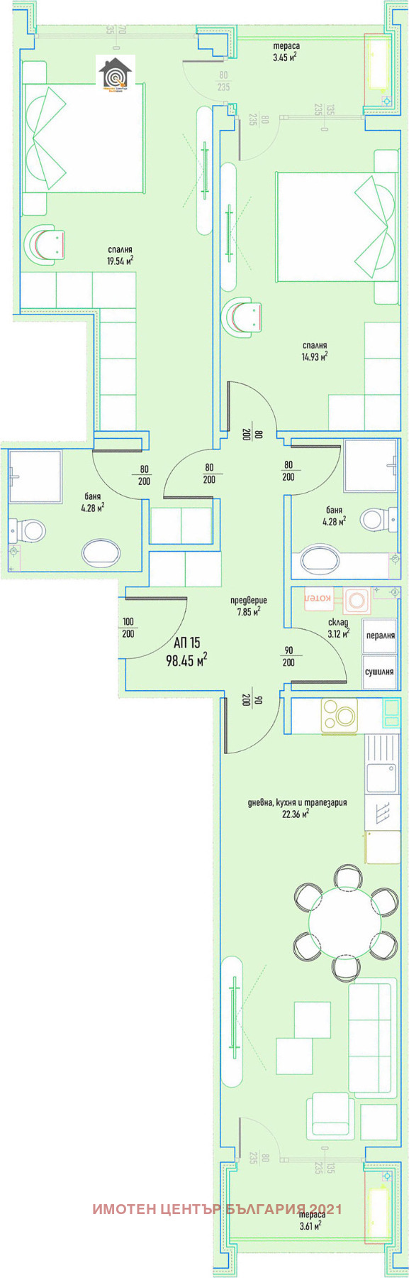 Продава  3-стаен град София , Дървеница , 116 кв.м | 74834563 - изображение [4]