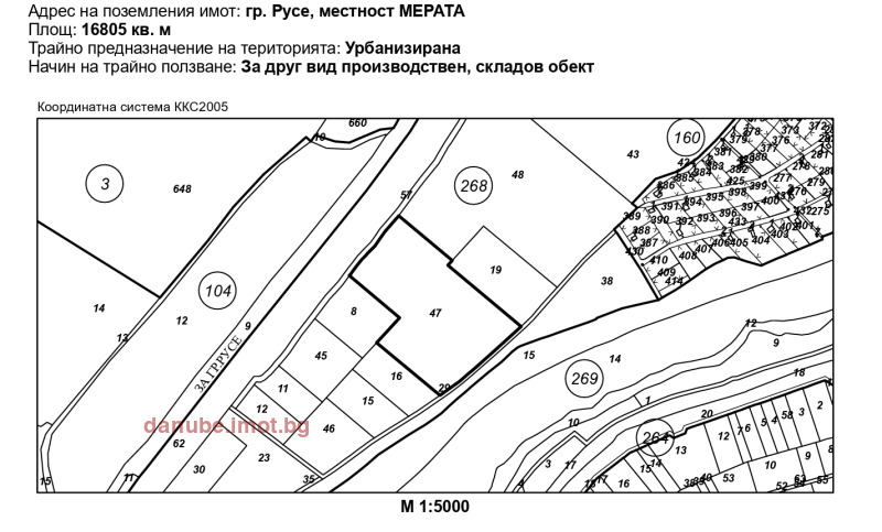 Продава ПАРЦЕЛ, гр. Русе, Промишлена зона - Запад, снимка 1 - Парцели - 47387757