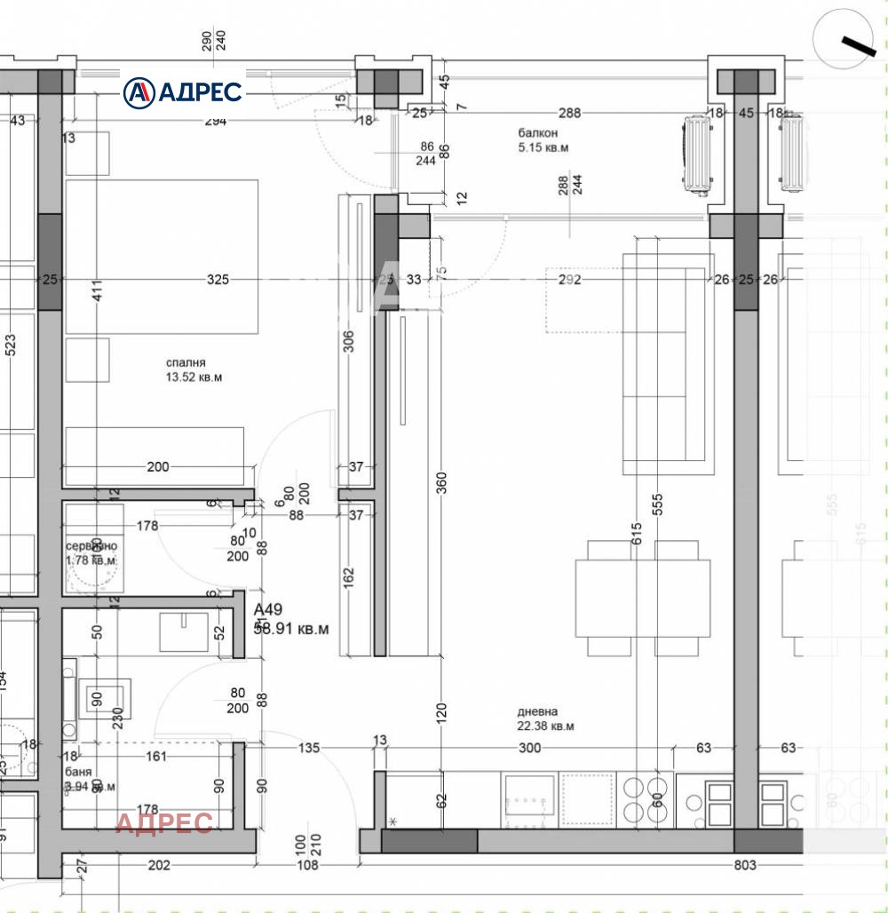 Продава 2-СТАЕН, гр. Варна, Аспарухово, снимка 3 - Апартаменти - 53902278