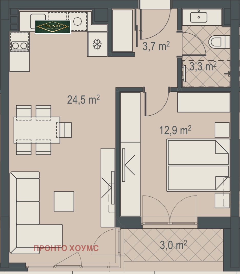 Продава 2-СТАЕН, гр. София, Овча купел