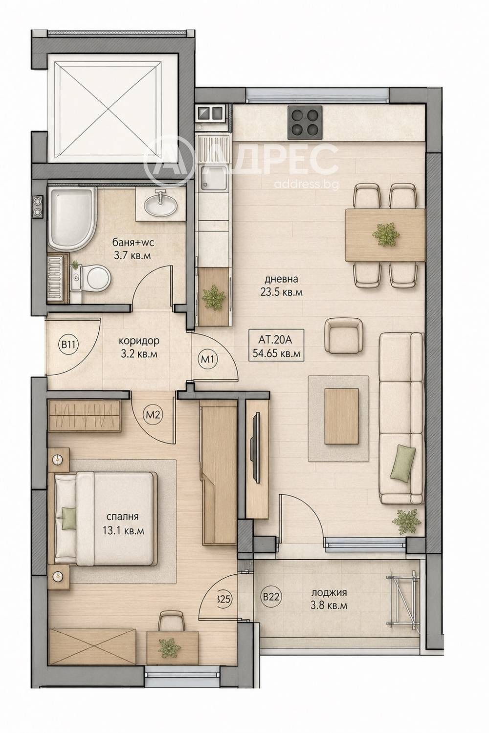 Продава 2-СТАЕН, гр. София, Дружба 2, снимка 1 - Апартаменти - 55027350