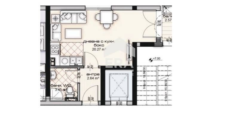 De vânzare  Studio Varna , Vladislav Varnenciic 1 , 43 mp | 63749486