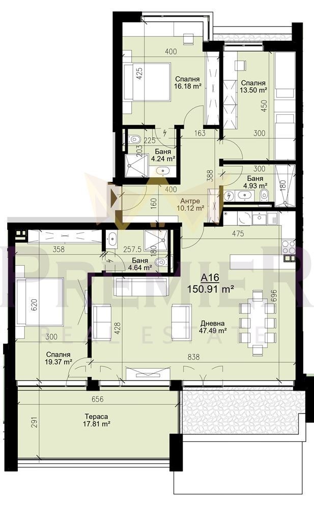 Продава 4-СТАЕН, гр. Варна, Бриз, снимка 3 - Апартаменти - 55171416