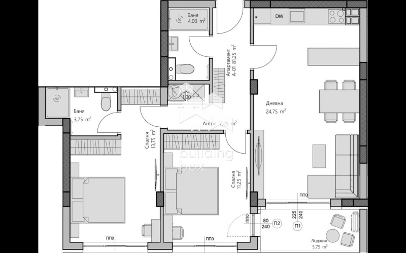 Продава 3-СТАЕН, гр. Пловдив, Христо Смирненски, снимка 2 - Апартаменти - 52975010
