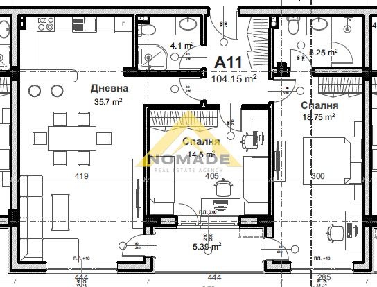 En venta  2 dormitorios Plovdiv , Otdij i kultura , 129 metros cuadrados | 82883297 - imagen [3]