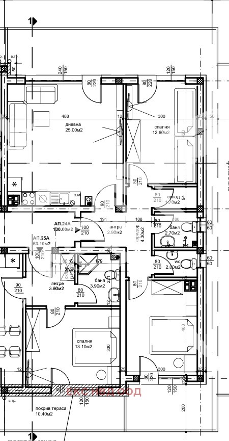 Na prodej  2 ložnice Plovdiv , Proslav , 146 m2 | 29037734