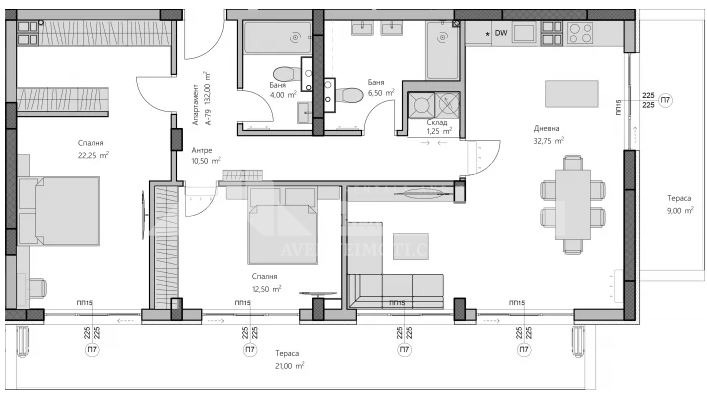 Satılık  2 yatak odası Plovdiv , Hristo Smirnenski , 156 metrekare | 74534610 - görüntü [3]