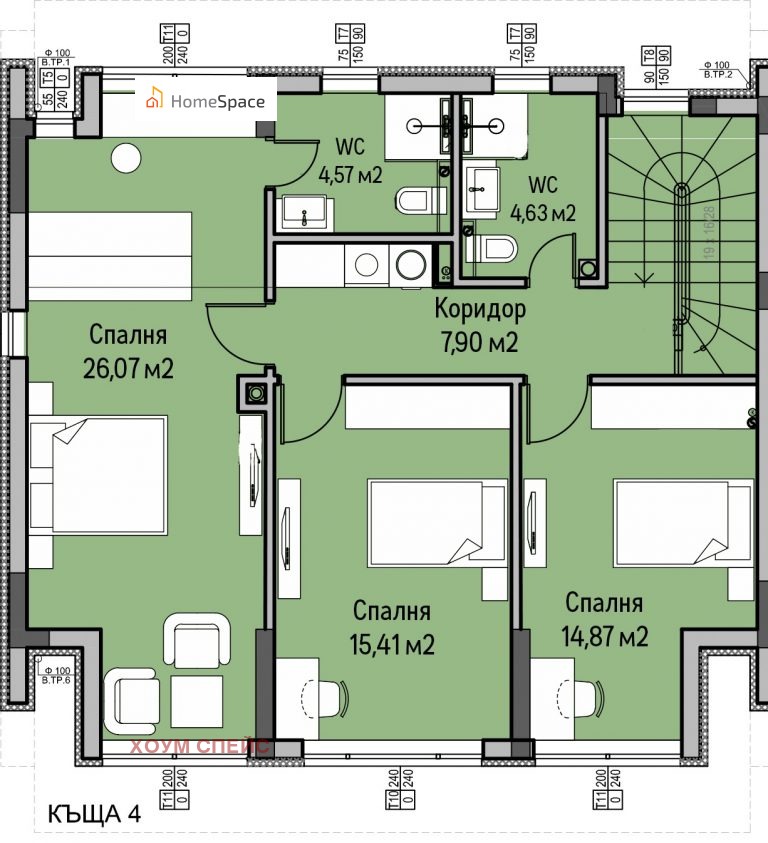 Satılık  Ev Sofia , Pançarevo , 253 metrekare | 14838918 - görüntü [3]