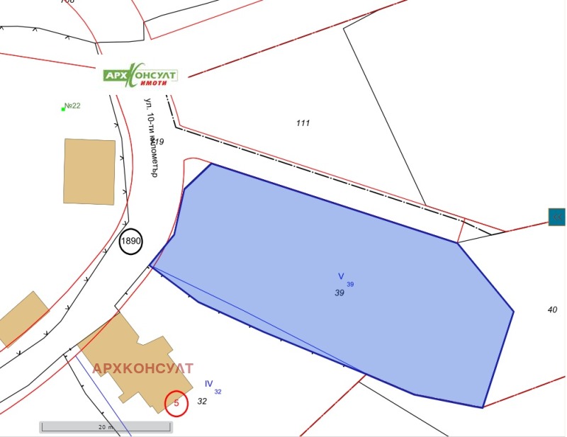Продава  Парцел град София , в.з.Килиите , 1195 кв.м | 92789982