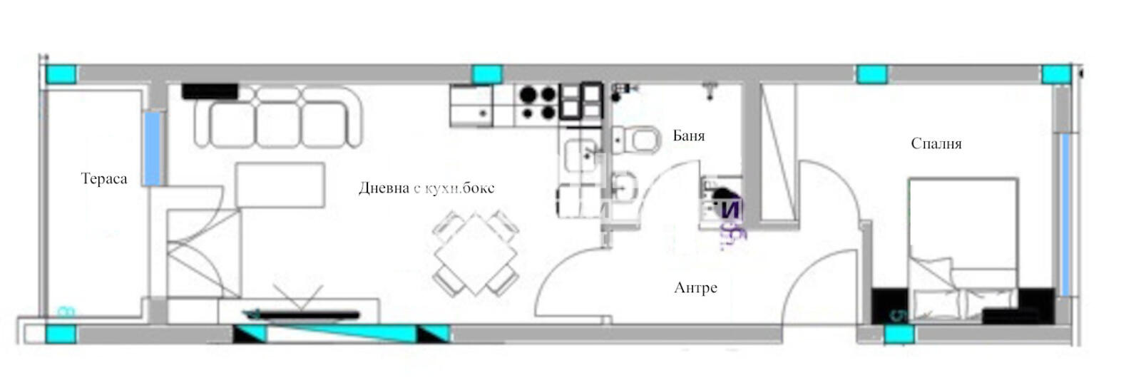Продава 2-СТАЕН, гр. Пловдив, Младежки Хълм, снимка 2 - Апартаменти - 51720279