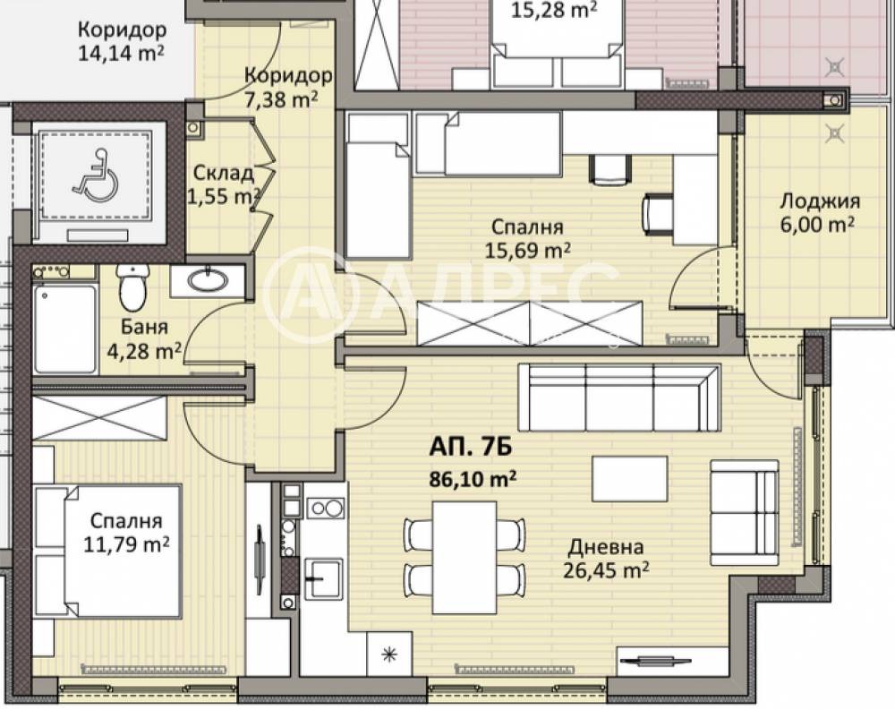 Продава 3-СТАЕН, гр. София, Надежда 2, снимка 4 - Апартаменти - 54815648