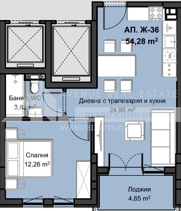 Til salg  1 soveværelse Plovdiv , Hristo Smirnenski , 70 kvm | 53336037 - billede [2]