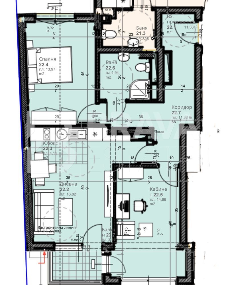 En venta  2 dormitorios Plovdiv , Karshiyaka , 104 metros cuadrados | 80233253 - imagen [2]