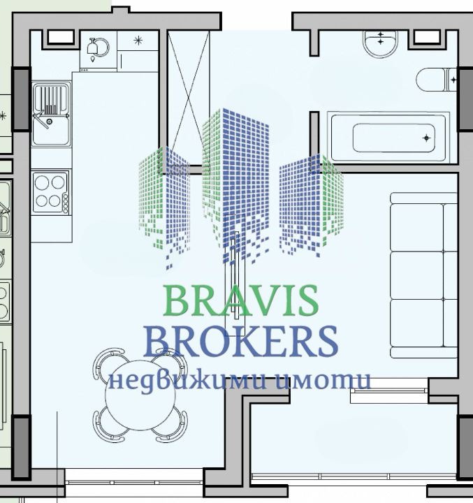 Продается  Студия Варна , м-т Ален мак , 48 кв.м | 21694081 - изображение [2]