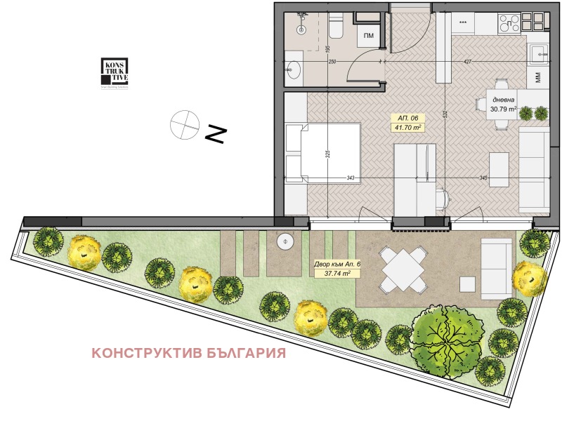 Продава  1-стаен град София , с. Герман , 49 кв.м | 40764558 - изображение [5]