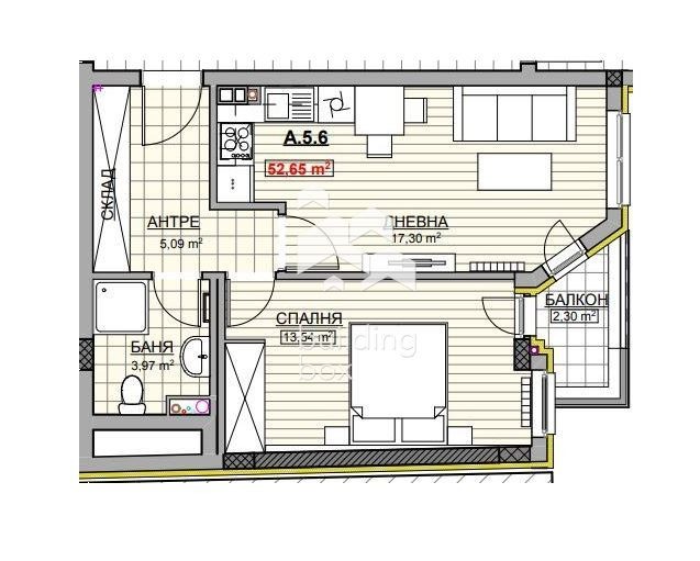 In vendita  1 camera da letto Sofia , Krasno selo , 64 mq | 31324593 - Immagine [8]