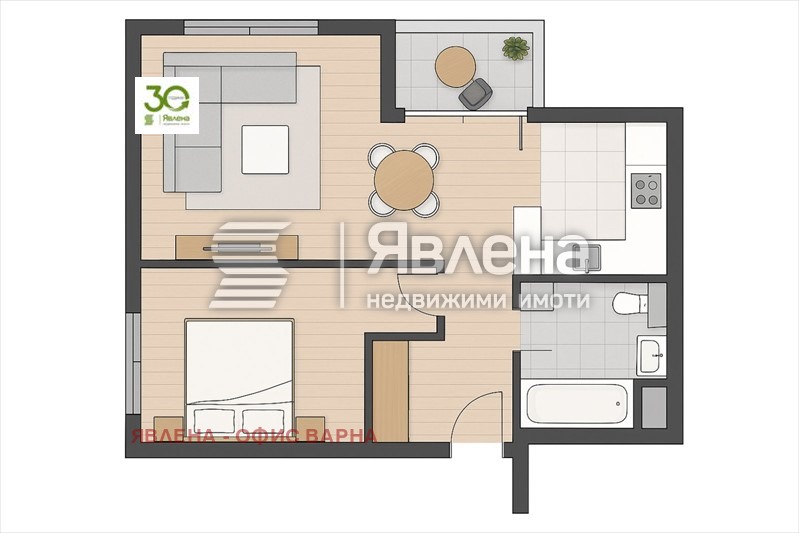 Продава 2-СТАЕН, гр. Варна, Кайсиева градина