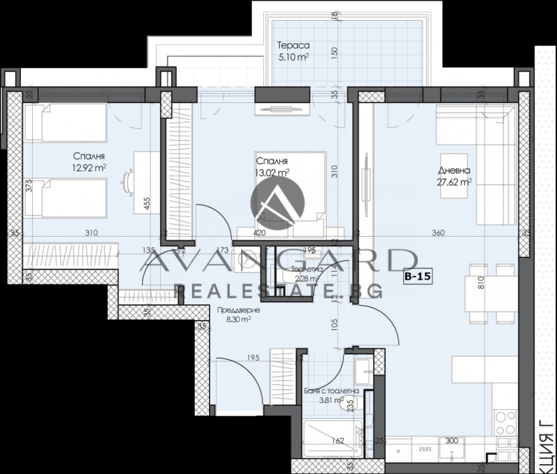 Te koop  2 slaapkamers Plovdiv , Karsjijaka , 105 m² | 70215199 - afbeelding [3]