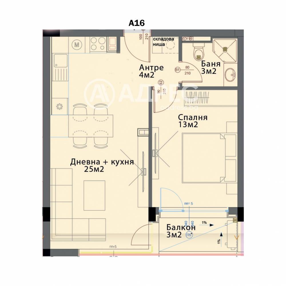 Продава 2-СТАЕН, гр. София, Модерно предградие, снимка 4 - Апартаменти - 55043857